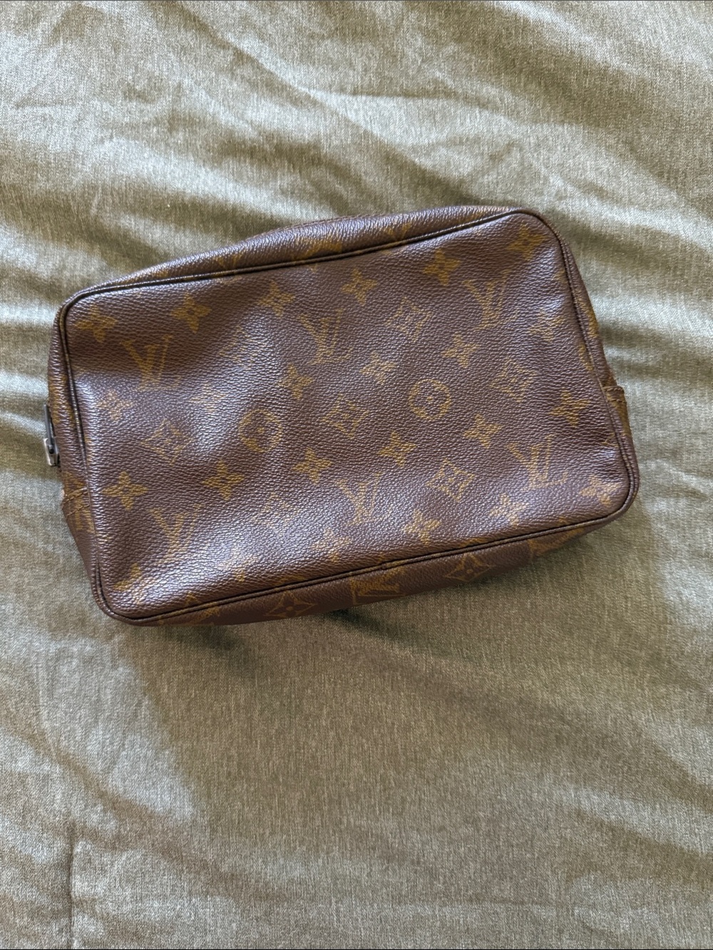 Louis Vuitton Monogram Canvas Toiletry Pouch in Brown